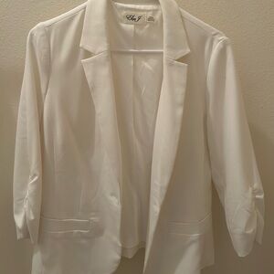 Elegant White Blazer by Eliza J